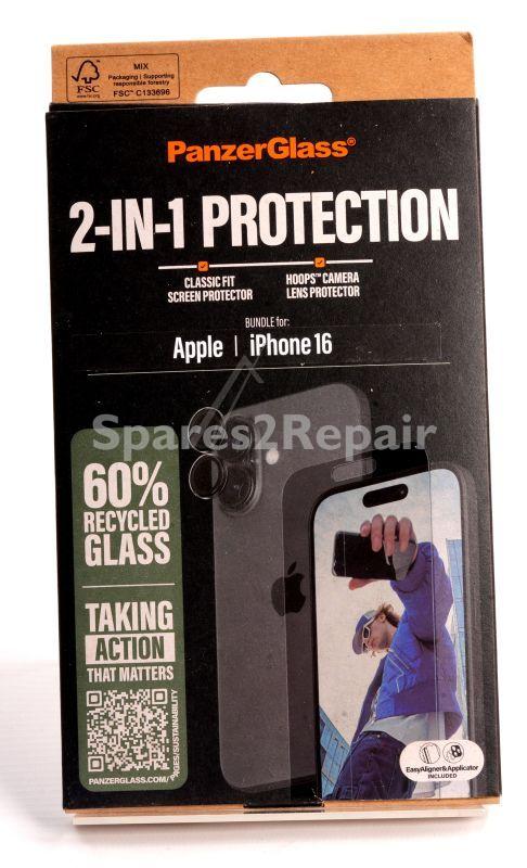 Panzerglass Display Protective Film - B2873+1285 Panzerglass 2-in-1 Bundle Iphone 24