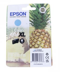 Epson Cartridge - 604xl T10h240 Ink Cartridge Cyan 4 0ml