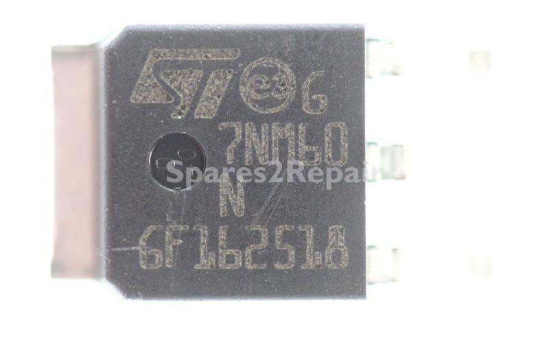 Stmicroelectronics Smd Transistor - 7nm60 N-kanal Mosfet, 600v 5a, To-252