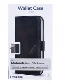 Mobilize Leather Bag Gsm - 29631 Mobilize Classic Gelly Wallet Book Case Motorola Moto G24-g24 Power Black