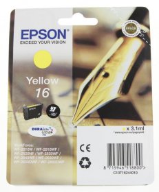 Epson Cartridge - 16 C13t16244010 Ink Cartridge Yellow 3 1ml