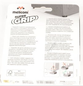 Meliconi Shock Absorber - Vibration Damper 4 Pcs Black