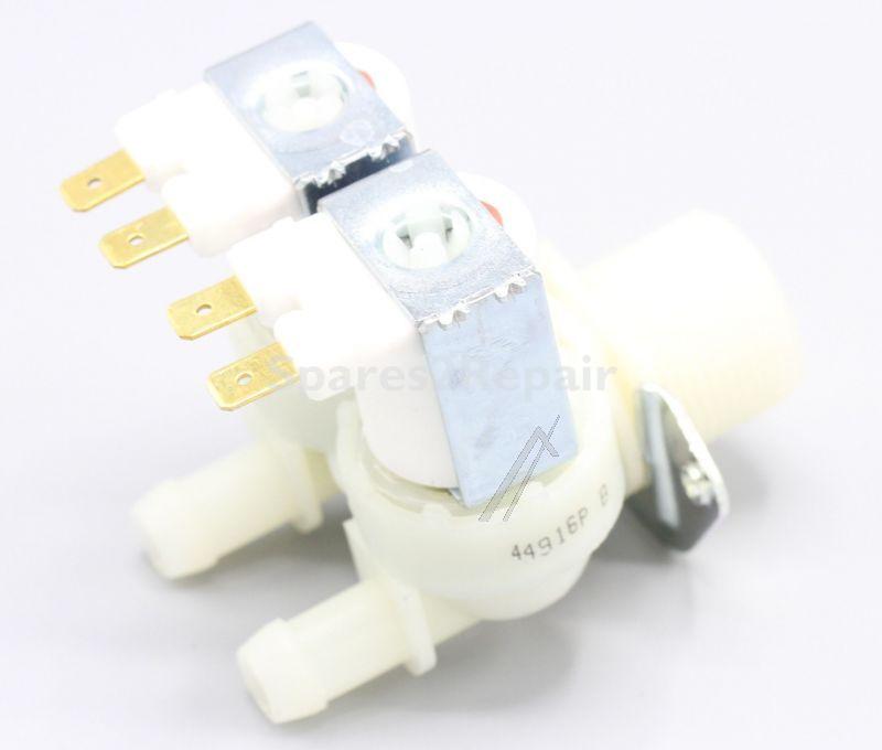 2 way Solenoid Valve - C00045951 488000045951 Electrovalve Double 180d [Whirlpool Indesit]