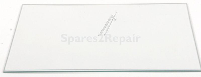 Glass Panel - C00291907 482000023312 Glass Shelf (without Slide) L=444x307x4 [Whirlpool Indesit]
