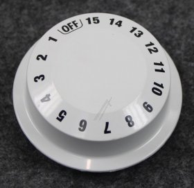 Button - C00513337 488000513337 Programme Knob Global White (led) [Whirlpool Indesit]
