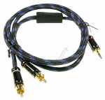 Compatible Phono Plug-jack Plug - Hq Premium Jack Stereo Plug 3 5mm - 2x Phono Plug 1 5m