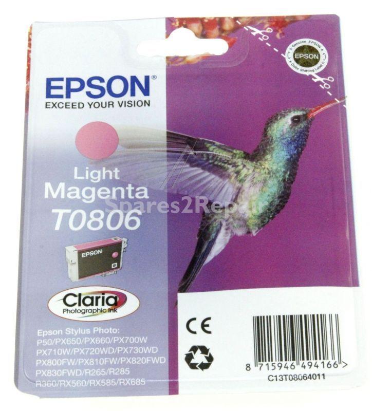 Epson Cartridge - T0806 C13t08064011 Ink Cartridge Light Magenta 7 4ml