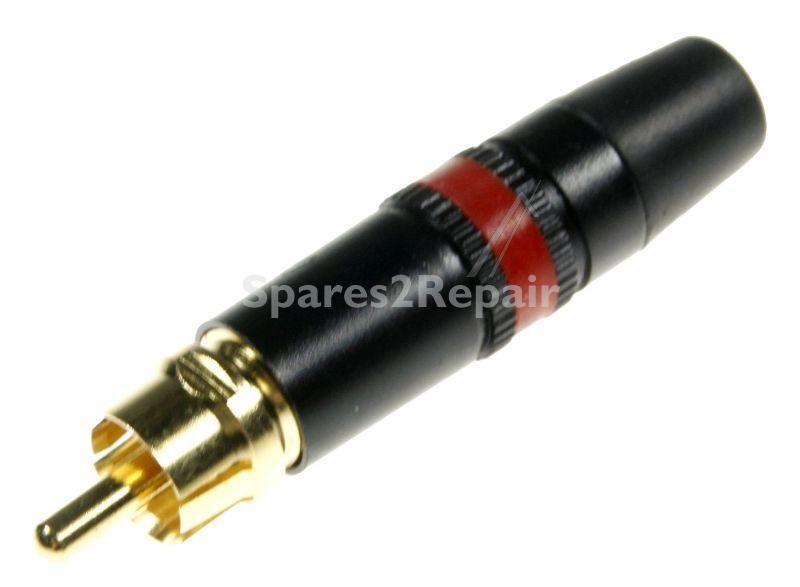 REAN RCA Plug - Gold Plated PHONO PLUG RED NEUTRIK