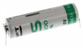 Saft Battery - 3,6v-2600mah Lithium Battery, Print Pins