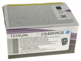 Lexmark Toner Cartridge - 0c540h1cg C540h1cg Lexmark R-toner- Hc Cyan C540 2k C543- C544- X543- X544