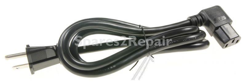 Saeco Mains Power Lead - 183921950 996530025843 Power Cable Black Usa L=1200mm