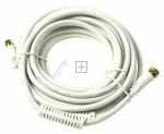 Asci Sat Connecting Cable - F-anschluÃ?kabel 7,50m, WeiÃ?, Mantelstromfilter