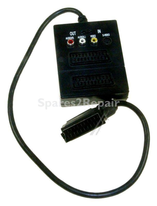 Manual Scart Switch Box - Scart-plug-2xscart+3xrca+s-video + Switch