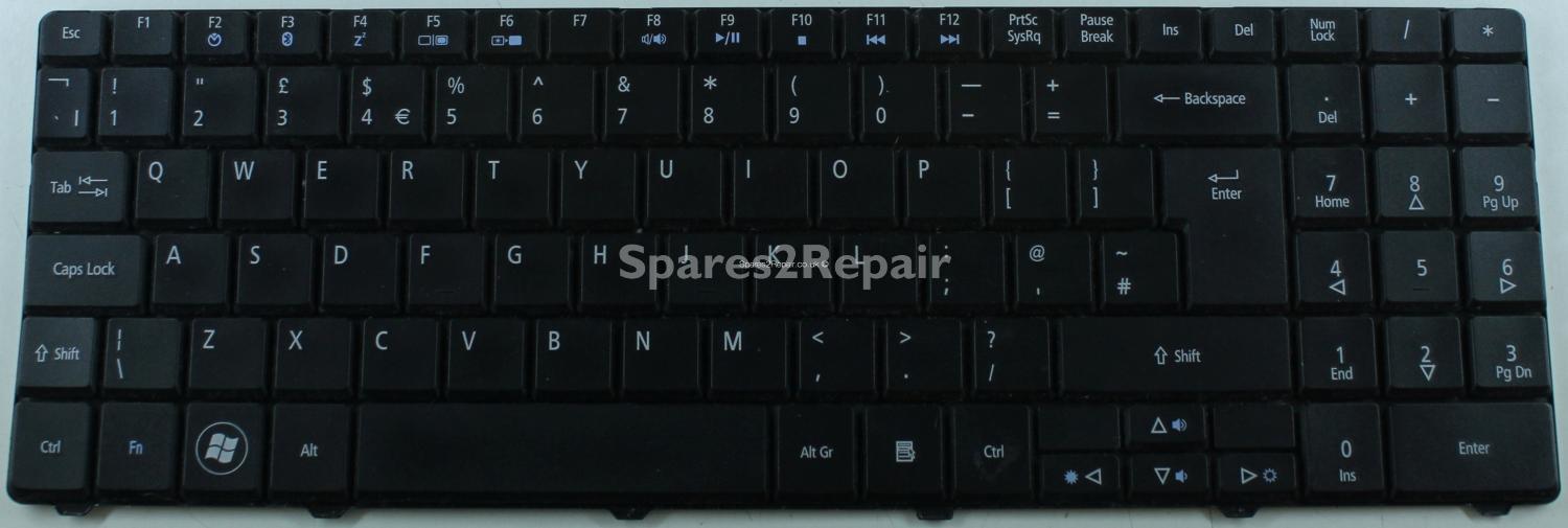 Acer Aspire 5332 - Keyboard - NSK-GFA0U - 9J.N2M82.A0U - Rev:00 - PK130B71007
