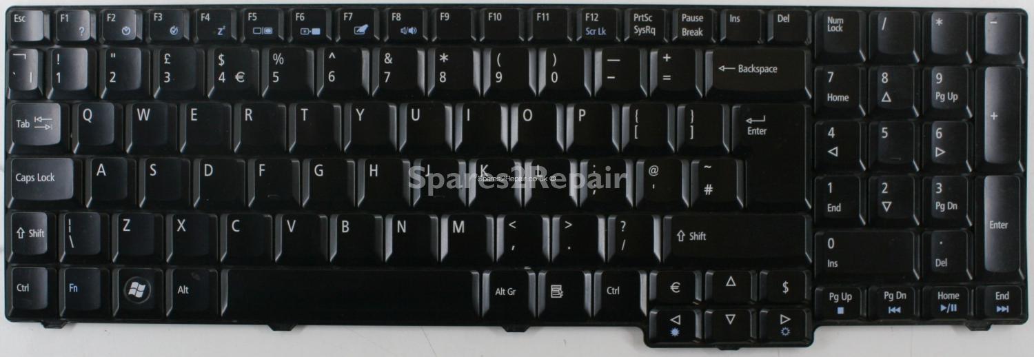 Acer Aspire 8920G - Keyboard - 6037B0029204 - 9J.N8782.30U - Rev.:A01