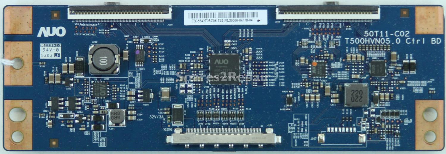 AUO 42 Inch - T-Con - 55.42T28.C06 - 50T11-C02 - T500HVN05.0 Ctrl BD