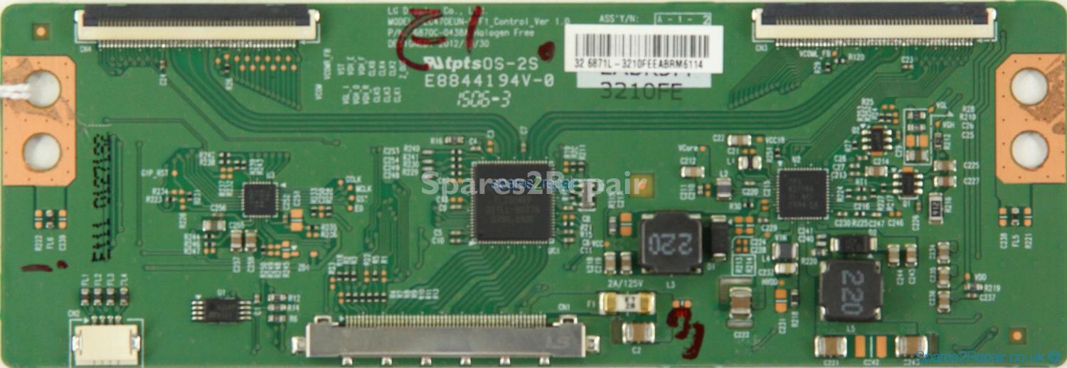 Baird TI3208DLEDBH - T-Con - 6871L-3210F - 6870C-0438A - LC470EUN-SFF1_Control_Ver 1.0