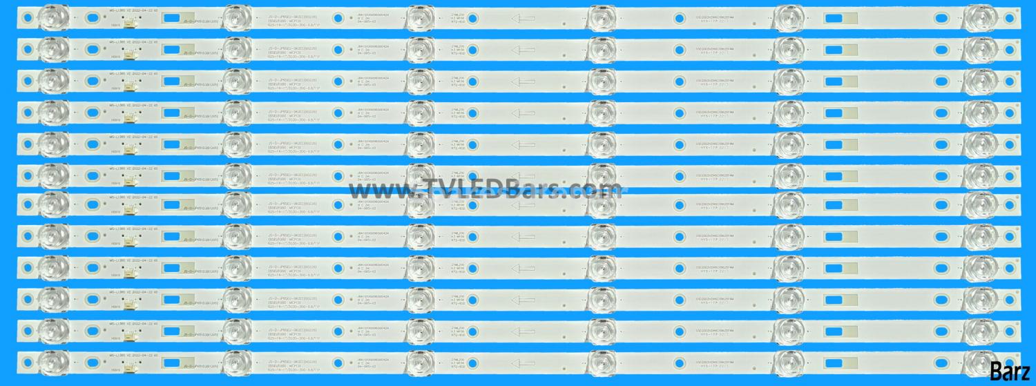 Electriq LED Backlight Array electriQ eiq-CV65UHDT2SM EU65-1000 MS-L1385 JS-D-JP651EC(61205) 12pcs