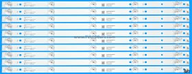 Barz LED Backlight Array Dahua LM55-F410 Monitor TPT550J1-QUBN5L.K REV:D9P0G LB-GM3030-GJ0D205510X5D29-T 10pcs