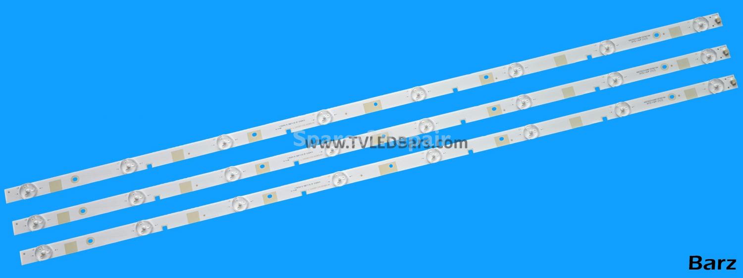 Barz LED Backlight Array Hisense H40M2600 H40M2100S H40M2100C LED40K3100 40" JHD400DF-E31 JL.D40081330-003BS-M 3pcs