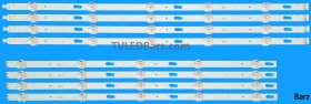 Samsung Barz LED Backlight Array Samsung BN96-50315A + BN96-50316A 55" CY-GT055HGLV1H CY-GT055HGLV3H CY-GT055HGEV1H 8pcs