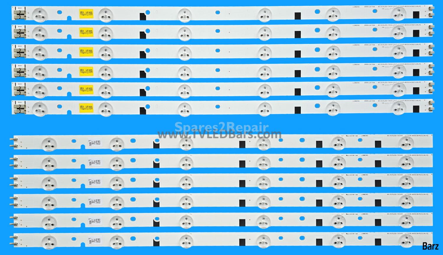 Samsung LED Backlight Array Samsung BN96-24110A + BN96-24111A 46" LTJ460HN05 DE460CGM-C1 D1GE-460SCA-R4 D1GE-460SCA-R4 12pcs