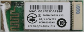Dell - Bluetooth Card - 0CW725