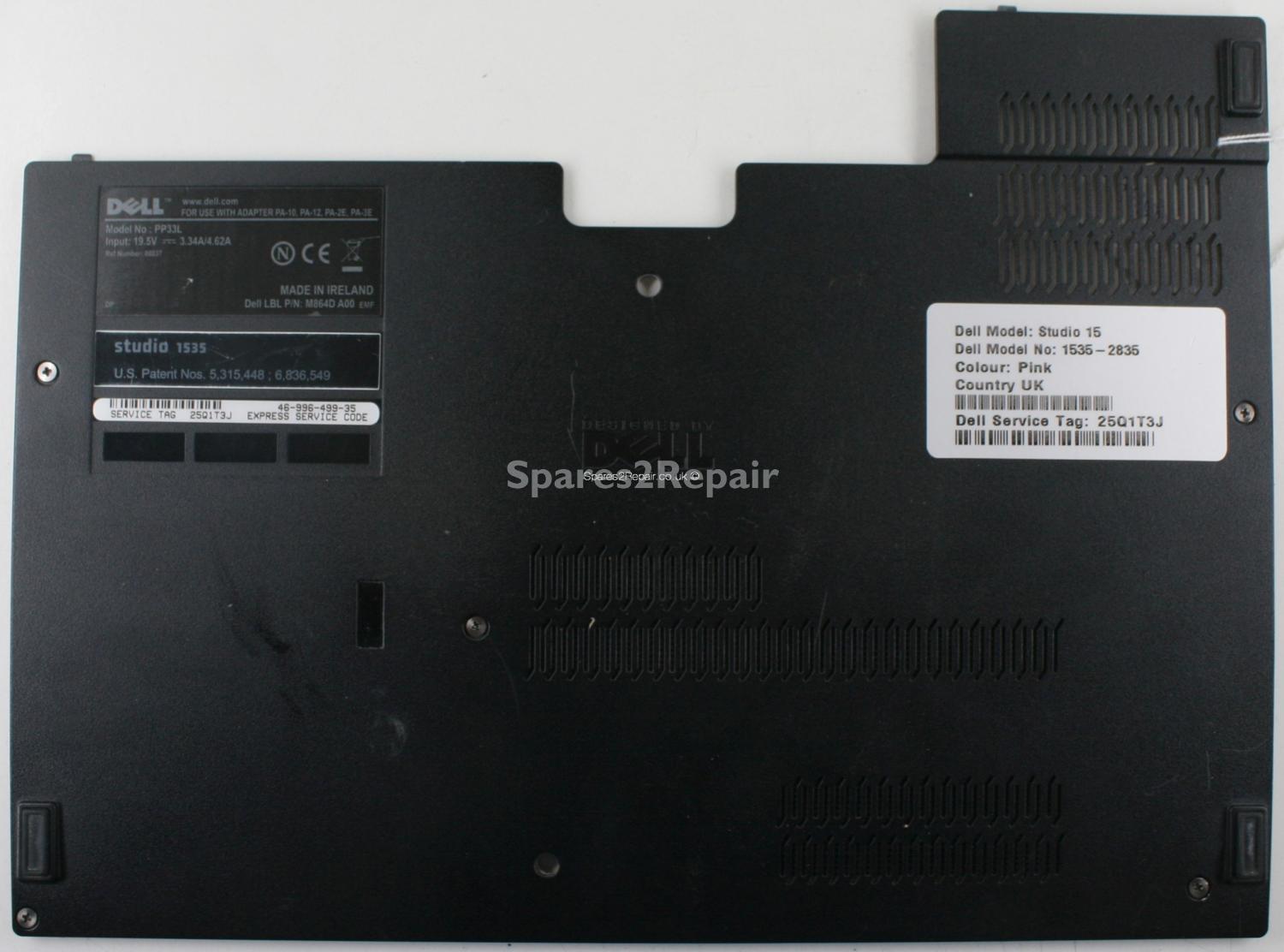 Dell Studio 1535 - Base Cover - 3RFM6BDWI00 - REV:3A