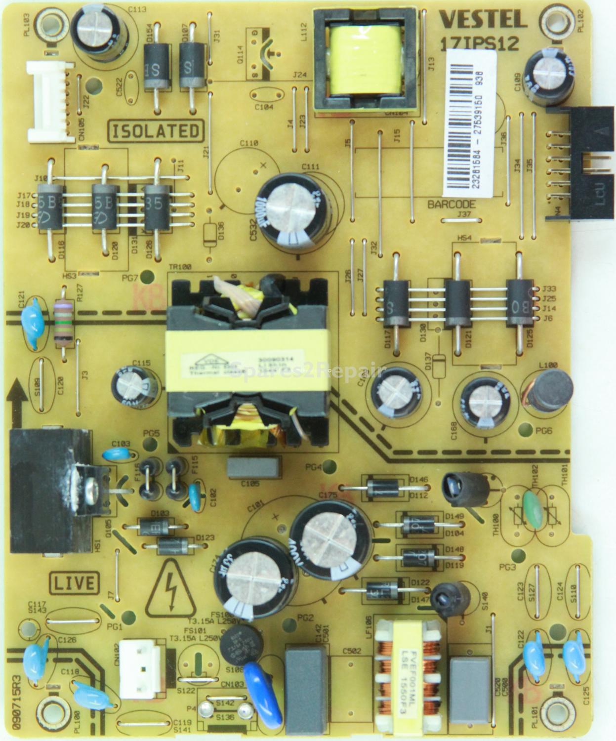 Digihome 43287FHDDLEDCNTD - Power Supply - 23261584 - 17IPS12 - 090715R3