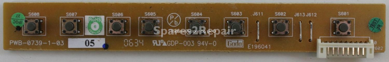 Goodmans GTVL27W32HD - Buttons - PWB-0739-1-03
