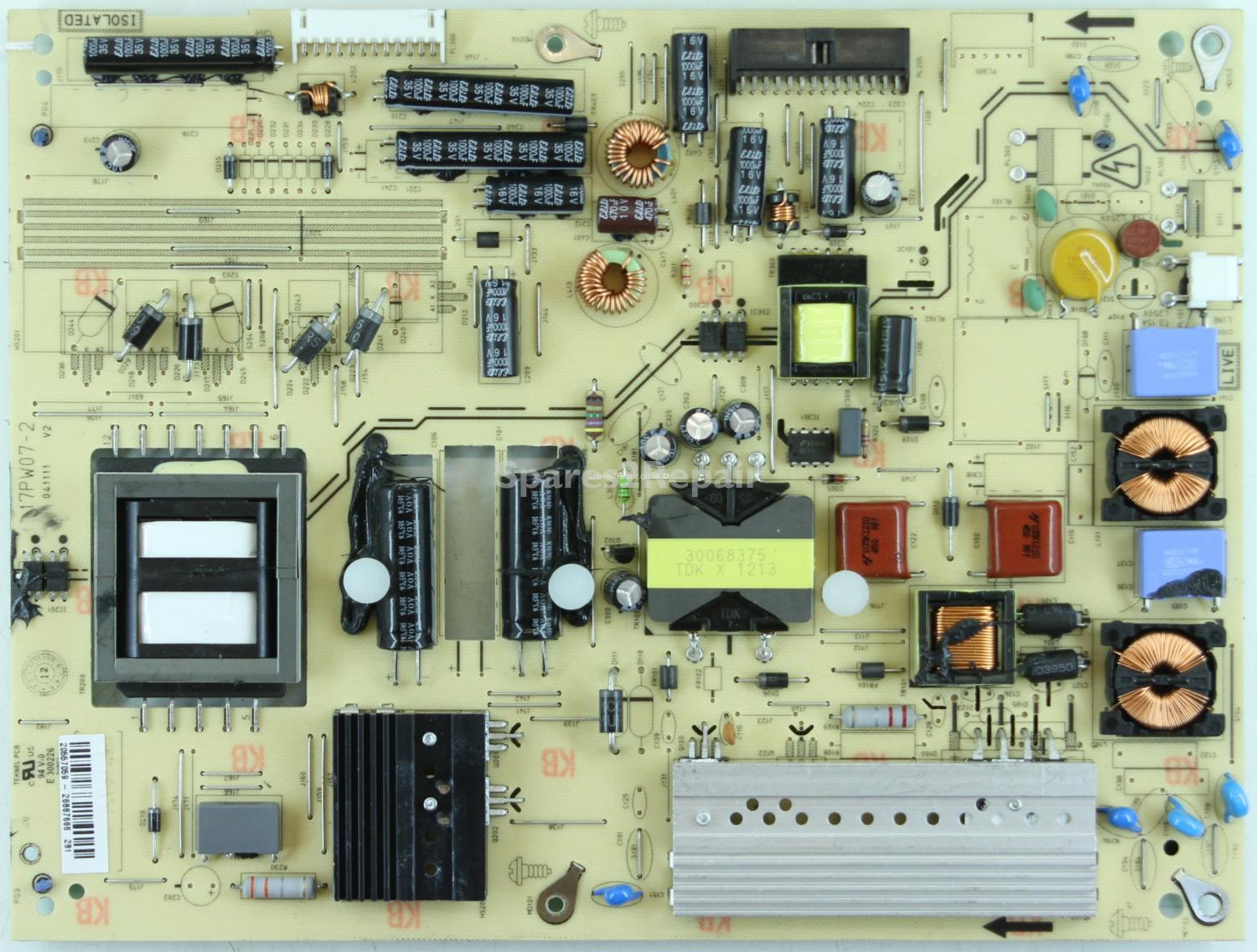 Hitachi L37VP01UC - PSU - 17PW07-2 - 041111 - V2 - 20557059