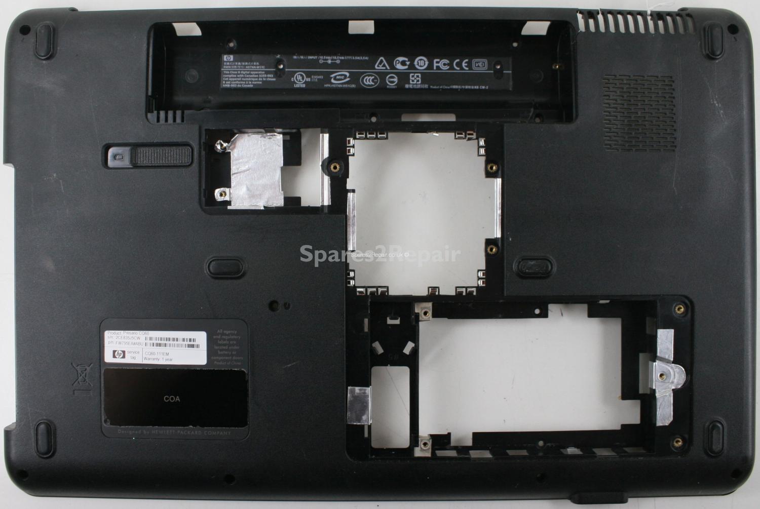 HP Compaq Presario CQ60 - Bottom Base - 496826-001