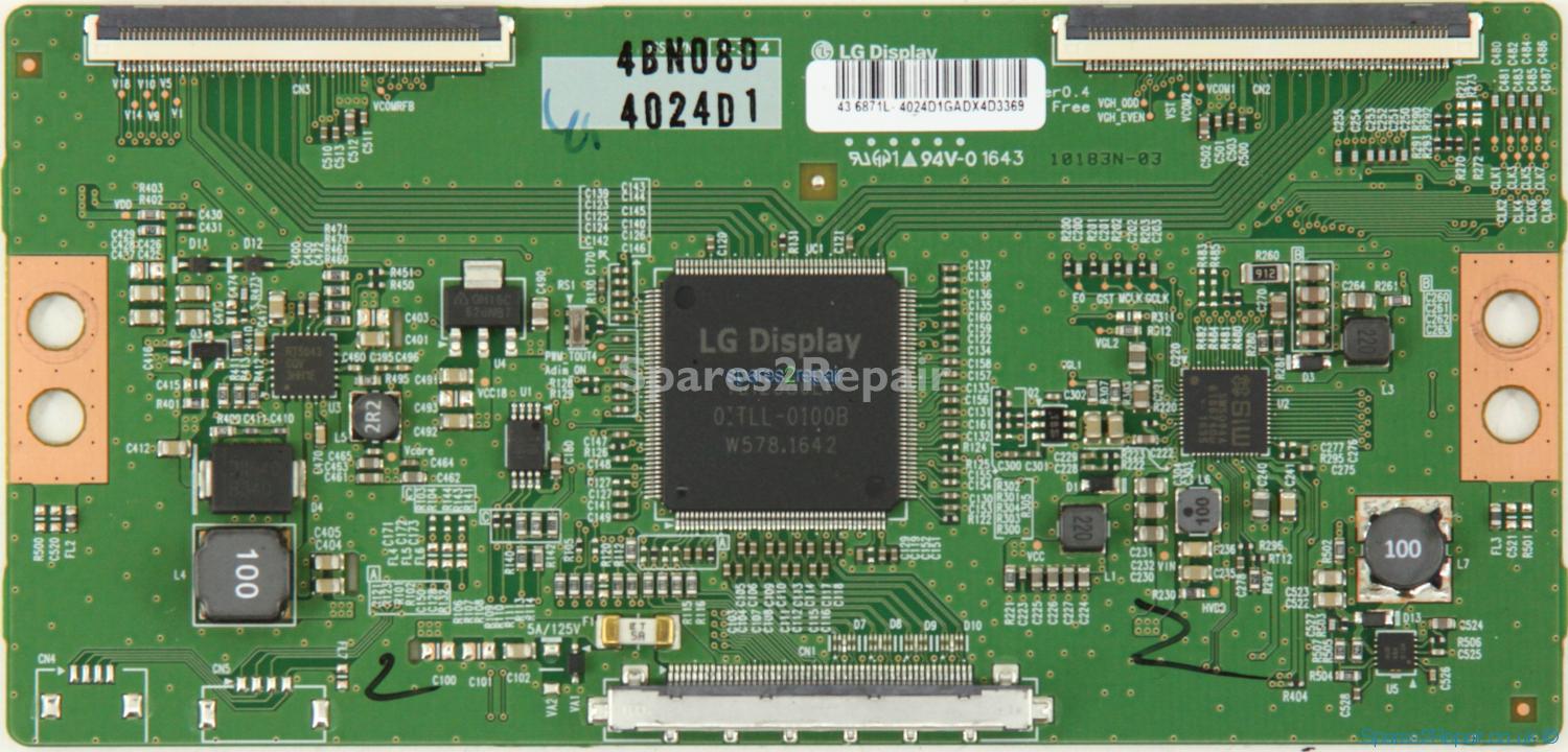 JVC LT-43C862 - T-Con - 6871L-4024D - 6870C-0552A - V15 43UHD TM120 Ver0.4
