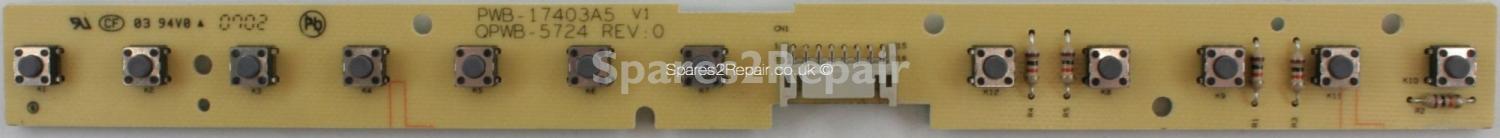Kenmark LVD160 - Buttons - PWB-17403A5 V1 - QPWB-5724 - Rev 0