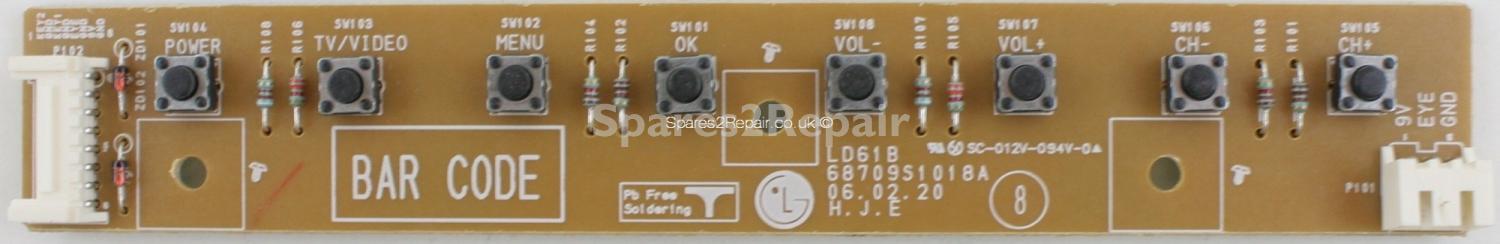 LG 42LB1DB-EC - Buttons - 68709S1018A - LD61B