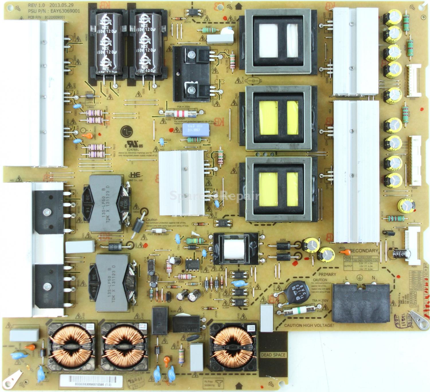 LG 55LA970W - PSU - EAY63069001 - REV1.0 - LGP55-13UDP