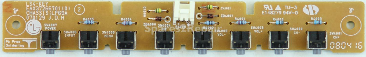 LG 19LS4D-ZB - Buttons - LS4-KEY - EAX37266701 (0) - LP69A