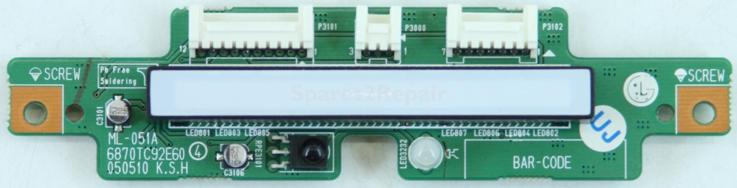 LG 32LX2R-ZE - IR - 6870TC92E60 - 050302 - ML-051A