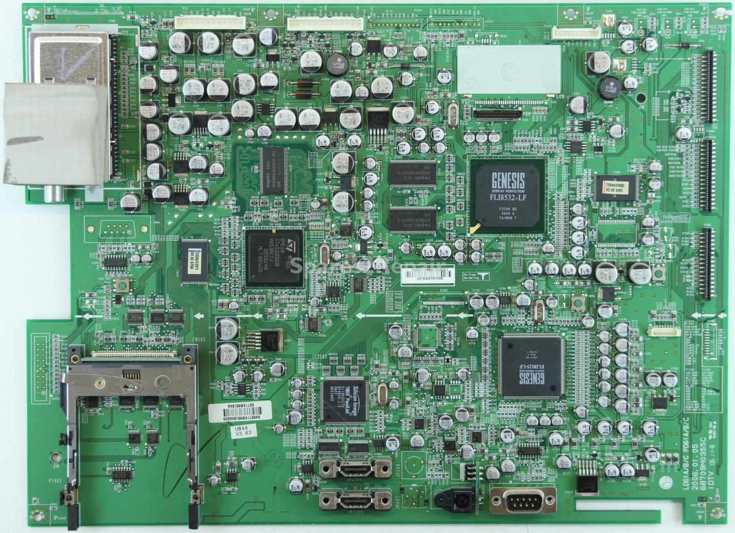 LG 42PC1DV - IDTV - LD61/A/B/C PD61/A/C - 68709M0355C - 68719MMU84A - 68719MB733A