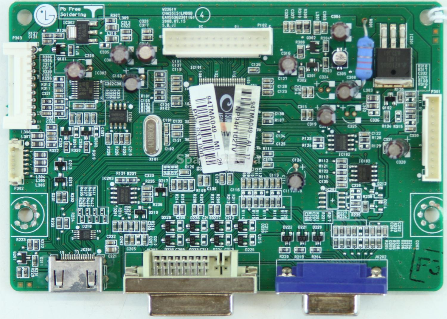 LG W2261VP-PF - HDMI Board - EAX55362301 (6) - W2261V - CHASSIS :LM89B