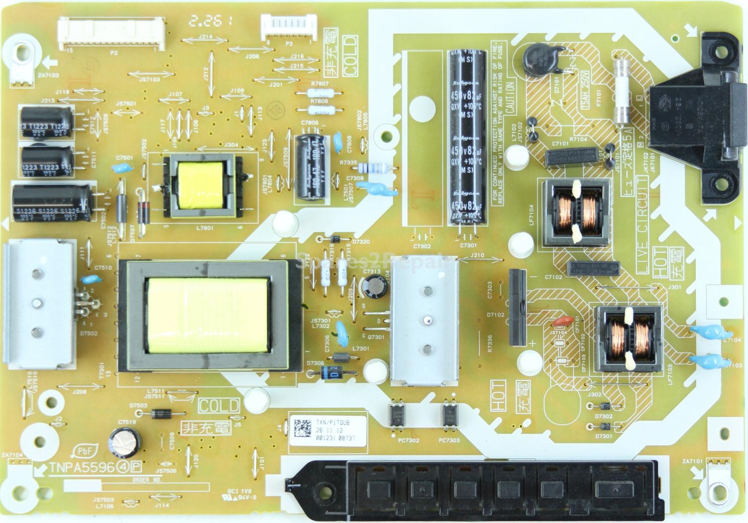 Panasonic TX-L32X5B - Power Supply - TNPA5596 4 P - TXN/P1TQUB