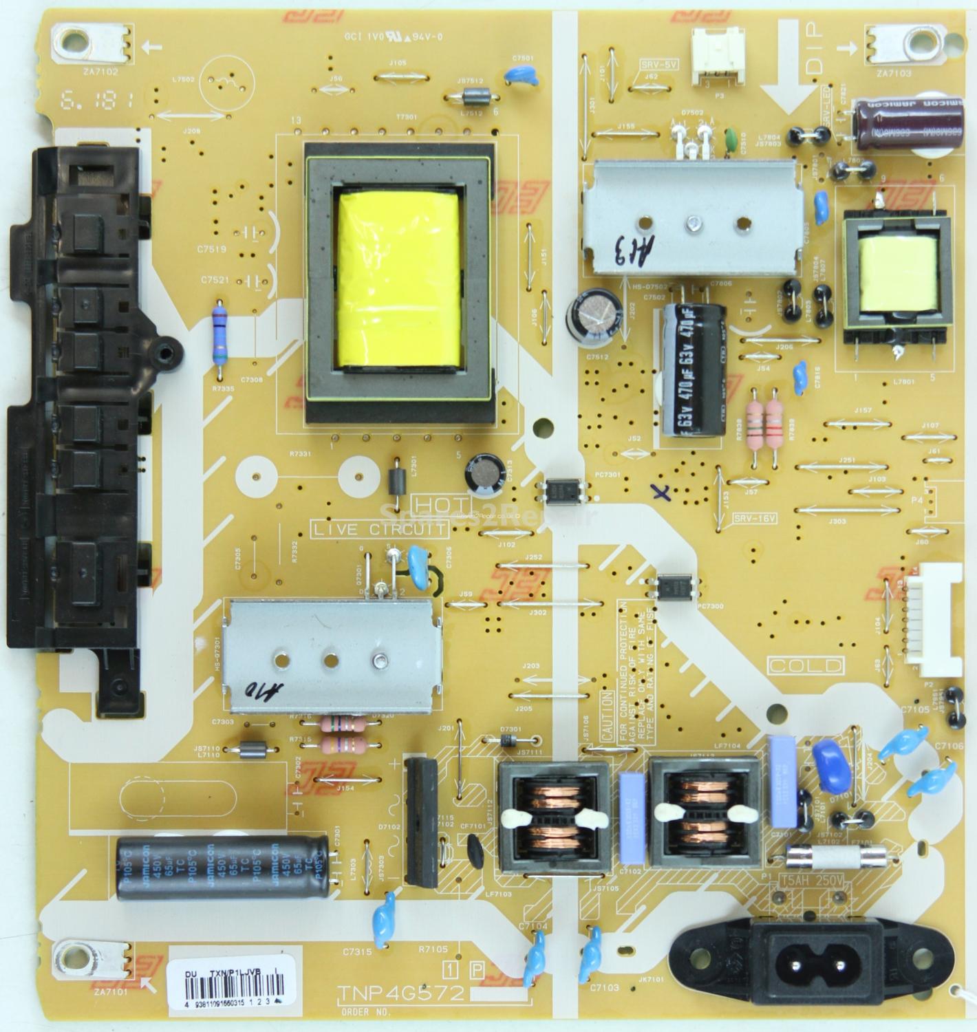 Panasonic TX-32DS500B - Power Supply - TXN/P1LJVB DU - TNP4G572 1P