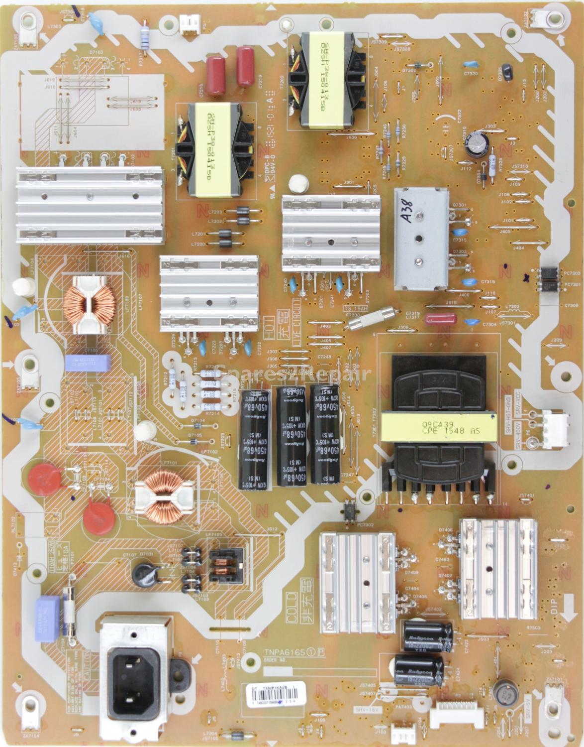 Panasonic TX-55CR852B - Power Supply - TXN/P1KAVB DT - TNPA6165 1 1P