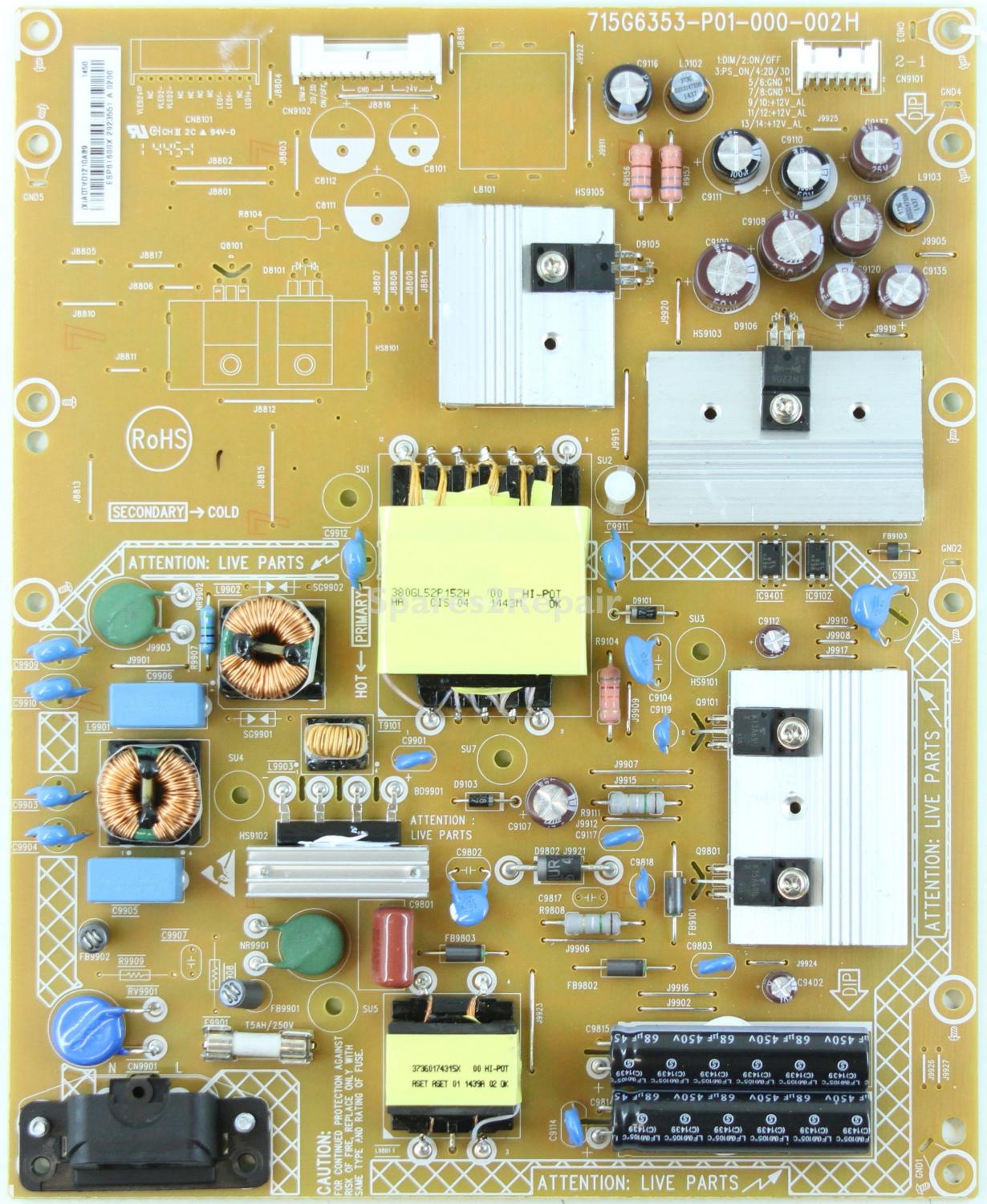 Philips 42PFT6309/12 - PSU - 715G6353-P01-000-002H
