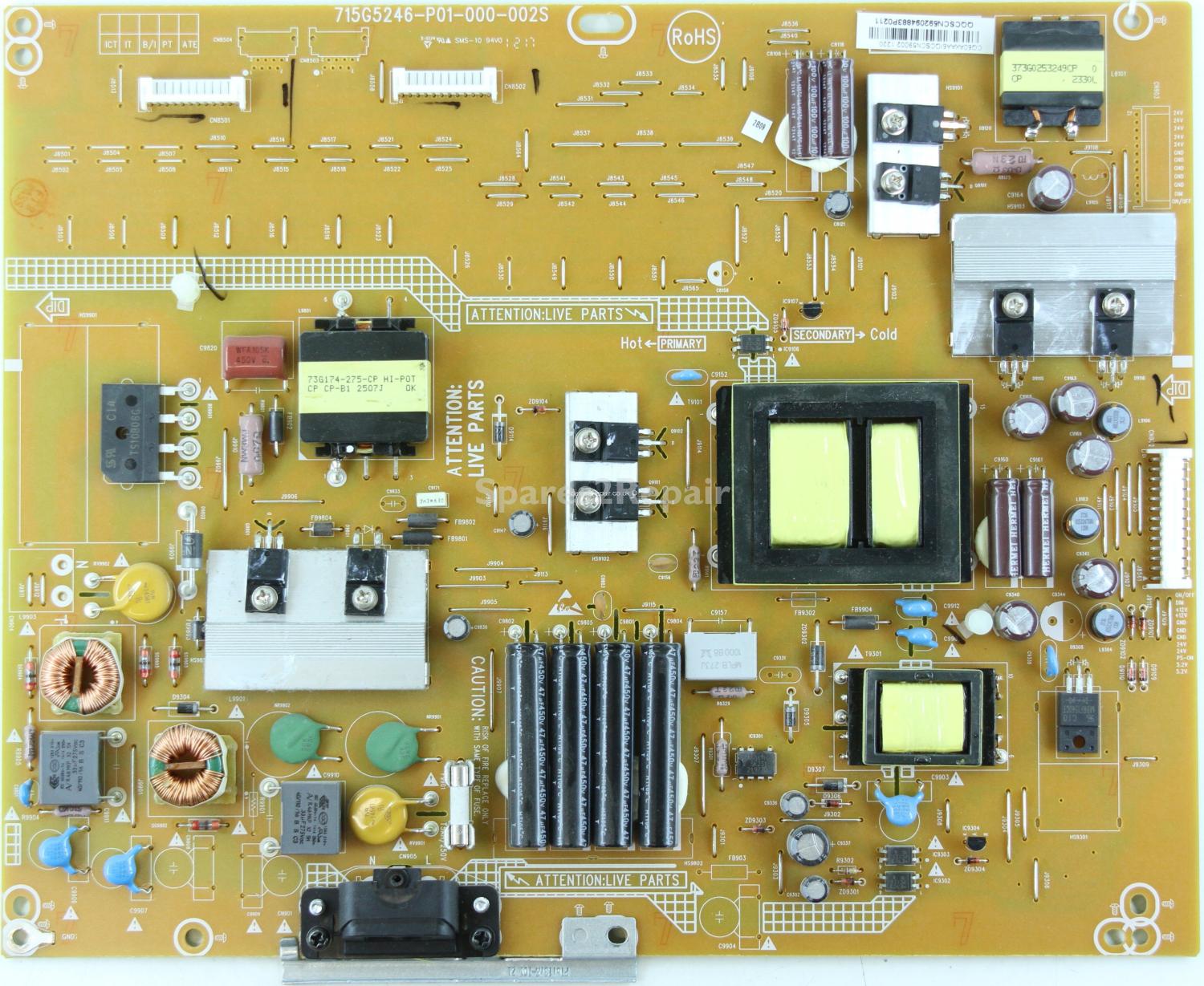 Philips 42PFL4007T/12 - PSU - 715G5246-P01-000-002S - CQ60AXAA6 - QCSCN59002