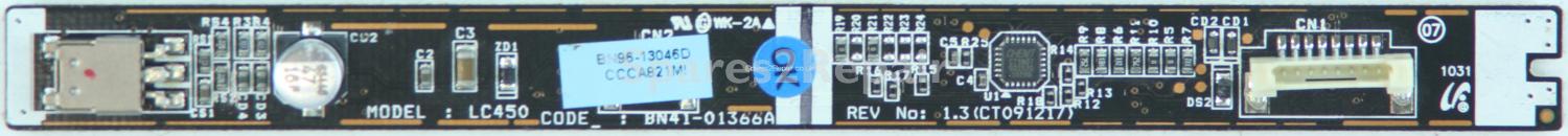 Samsung LE32C450E1W - Touch Buttons & IR - BN96-13046D - REV No: 1.3 - BN41-01366A - CT091217