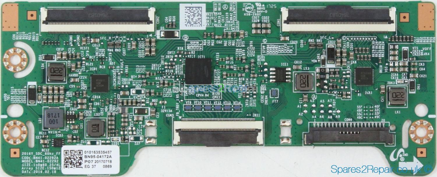 Samsung LV32F390FEX - T-Con - BN95-04172A - BN41-02292A - 2016Y_5DC_60hz_FF
