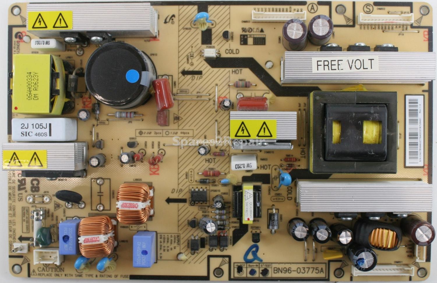 Samsung LE32R74BD - PSU - BN96-03775A Rev 1.3 - KTL-SH10005-6002