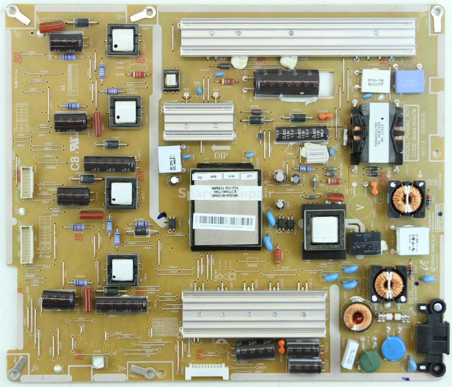 Samsung UE46D7000 - PSU - BN44-00427B - PD46B2_BDY - REV 1.4