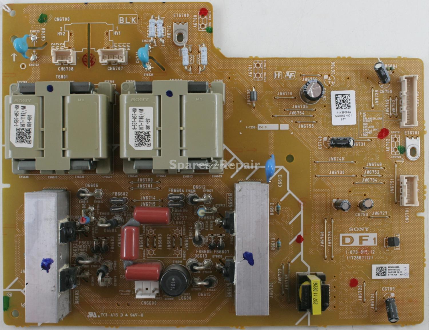 Sony KDL-40V3000 - Sub PSU - 1-873-815-12 - 172867112 - M1436085A - A1436084A - A-1256-156-B